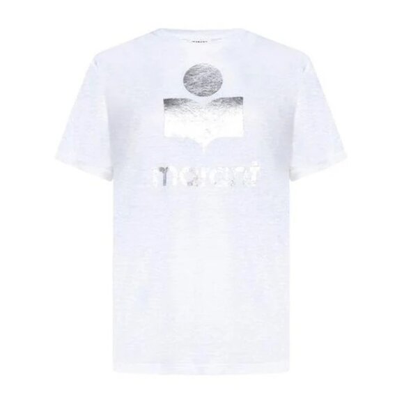 Isabel Marant White Logo T-Shirt - Picture 3 of 7